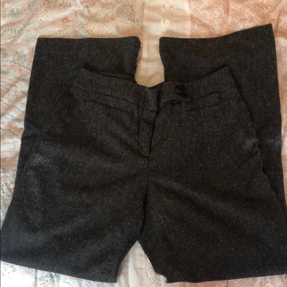 Focus 2000 gray and black speckled dress pants